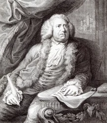 William Boyce (1710-79), kompositör och orkestermästare till kung George III, frontispice graverad av John Keyse Sherwin (1751-90), 1788